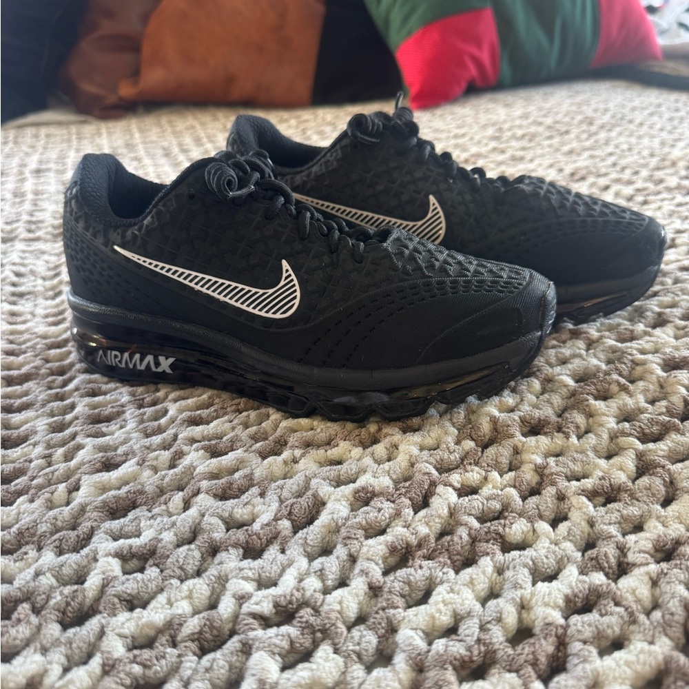 Nike Air Max Black Athletic Shoes